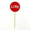 thumbnail image 3 of Darling Souvenir, Love Wedding Cupcake Toppers, Party Dessert Decorations - Pack Of 20, 3 of 3