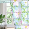thumbnail image 4 of Yayeee Window Curtains Set of 2 for Living Room Light Filtering 63"x52", Blue Floral, 4 of 7