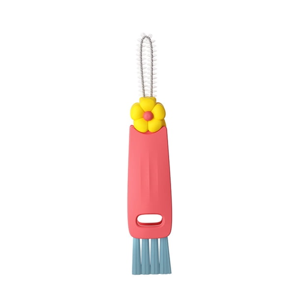 Naiovety Herramienta de limpieza del cepillo de limpieza de la taza del vino para el sistema de cepillo de limpieza in-1 de los amantes 3 del Cocina y Comedor Melon rojo