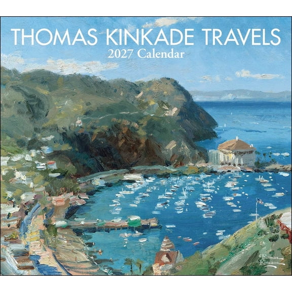 Thomas Kinkade Travels 2027 Deluxe Wall Calendar, (Paperback)