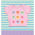 thumbnail image 2 of Shop4Ever Valentine's Day Candy Hearts Baby's Bodysuit Infant Cotton Romper 18 Months Pink, 2 of 5