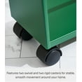 thumbnail image 3 of Yamazaki Home Slim Storage Cart, Forest Green, Steel, Supports 26.4 pounds, Handle, Wheels, Minimal Assembly, 3 of 8