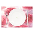 thumbnail image 2 of Rectangular Placemats of 4 Washable Table Mat Suitable for Dining Tables12x18 Inch Red Gold Rose Petals, 2 of 8