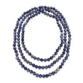 60 Inch Hand Knotted Sodalite Endless Infinity Necklace In Matte Finish