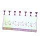 thumbnail image 1 of Cortinas Bordadas con Cenefa Pestaña, Niveles / Cortinas para Tratamiento de Ventanas, 4 Y Tamaños Selectivos Púrpura - 60x145cm Macarena Cortinas de ventana bordadas, 1 of 8