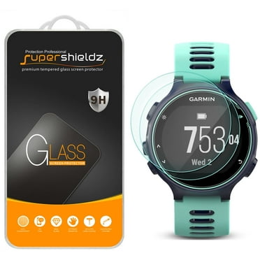 [2-Pack] Supershieldz for Garmin Forerunner 735XT Tempered Glass Screen Protector, Anti-Scratch, Anti-Fingerprint, Bubble Free
