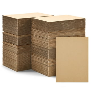 50-Pack of Corrugated Cardboard Sheets 9x12, Flat Card Boards