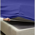 thumbnail image 3 of Extra Deep Pocket Fitted Sheet Elastic Corner Straps Fitted Sheets 18" - 21" Twin Size Royal Blue Color, 3 of 6