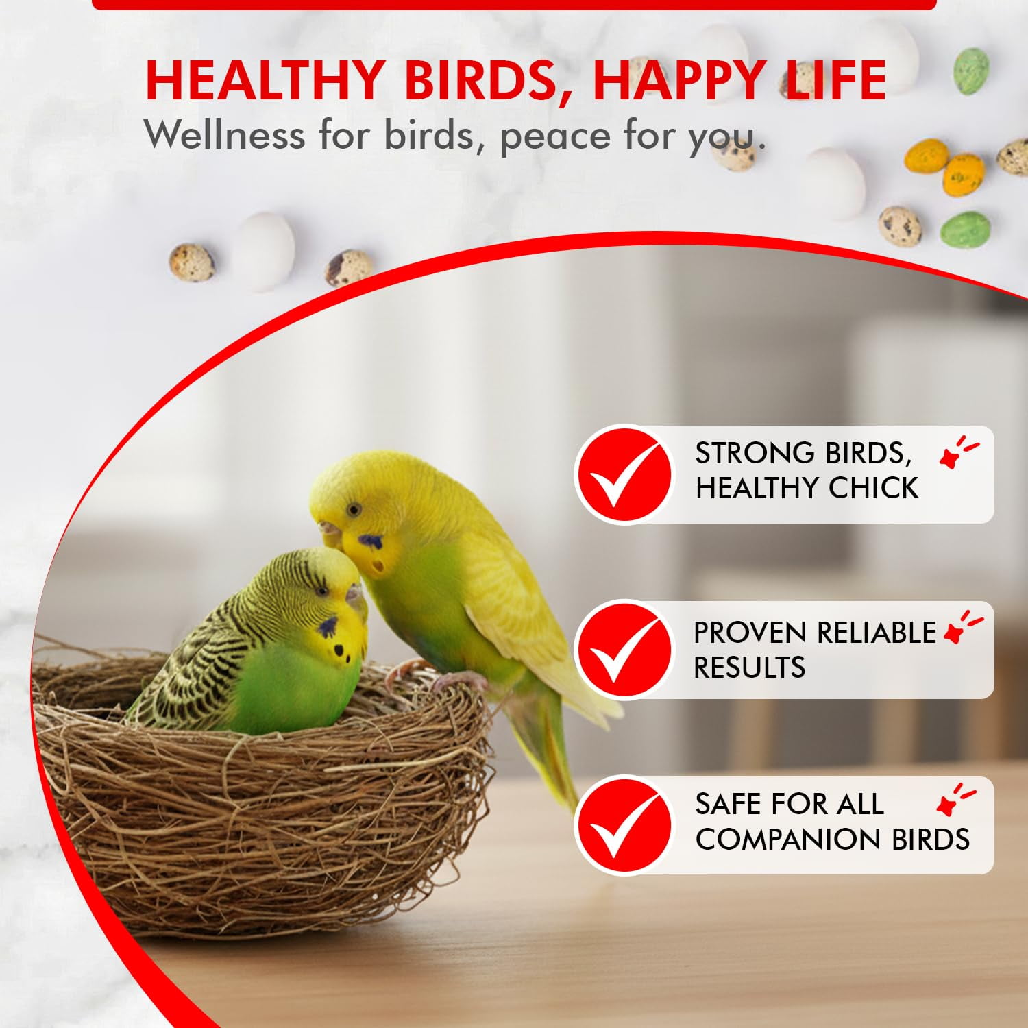Morning Bird Nesting Nudge For Birds  4.5 Oz – Supports Reproductive Health & Energy – Stimulates Male and Female Reporductive Systems - Breeding Supplement with Amino Acids & Vitamin D3