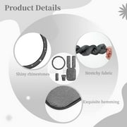Bling Crystal Diamond Steering Wheel Cover, 9Pcs Shiny Rhinestone Sparkling Car Interior Decorations, Car Accessories for Women Girls, Universal Fit 14-15inch