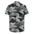 thumbnail image 4 of GERsome Men's Camouflage Shirts Button Down Short Sleeve Camo Leisure Shirts Loose Fit Summer Vintage Shirts S-3XL, 4 of 5