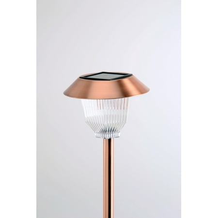 Homebrite 30865 Solar Light Stainless Steel Brushed Copper Finish Rockwell Set of 12