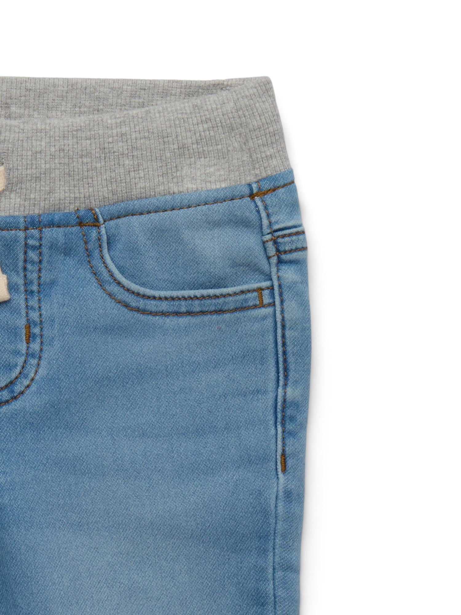 Wonder Nation Toddler Boy's Knit Denim Jeans, Sizes 12M-5T