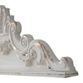 thumbnail image 4 of SOFE 39 inch Floral Carved Wall Sculptures French Country Wall Decor, Gorgeous Shabby Chic White Wood Wall Art, Arabesque Over the Door Decor for Farmhouse Living Room Bedroom Entryway Kitchen, 4 of 9