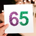 thumbnail image 7 of 3drose, 65th Anniversary. Intricate Numbers Design., 6 Greeting Cards with Envelopes, 7 of 7