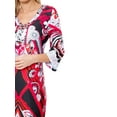 thumbnail image 4 of Women's Printed 3/4 Sleeve Mini Dress, 4 of 4