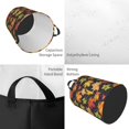 thumbnail image 2 of Balery Colorful Maple Leaves Cesta de ropa redonda con asas, impermeable, independiente, para ropa, juguetes, dormitorio y familia-Small, 2 of 6