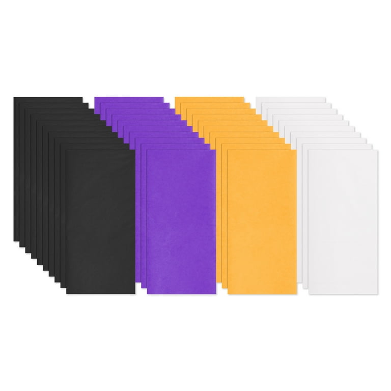 American Greetings 20 in. x 20 in. Halloween Bulk Gift Tissue Paper, Black, Apricot, White (40-Sheets)