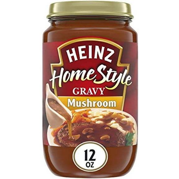 Heinz Homestyle Mushroom Gravy (12 Oz Jars, Pack Of 12)