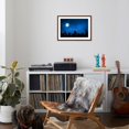thumbnail image 4 of Art.com Forest in Silhouette with Starry Night Sky and Full Moon , Elements of this Image are Furnished by Photographic Print by OHishiapply, Brown Frame Wall Art, 29" x 21", 4 of 5
