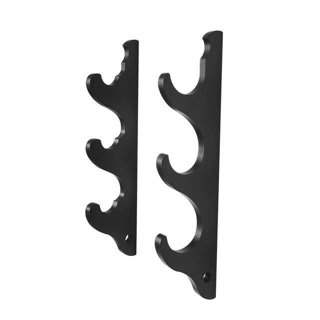 maskred Baseball Bat Stand Compact Storage Space Saving Baseball Bat Horizontal Rack 2 Tier 9cmx25cm Black 3 Tier 9x34.8cm
