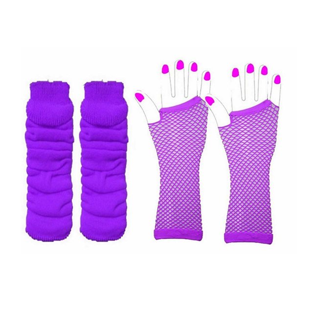 Guante de red sweethay adorno de vestir elegante disfraz de mujer estilo Simple Violeta AP012397-05