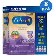 Enfamil Gentlease Infant Formula, RTU 8 fl oz, 4-count (Pack of 8)
