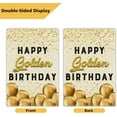 thumbnail image 5 of Golden Birthday Garden Flag Vertical Double Sided Yard Sign Party Decor 12 x 18 Inch, 5 of 8
