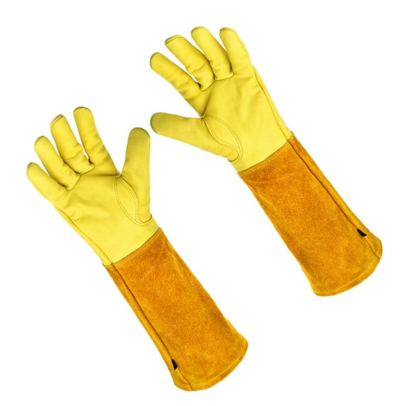 piaybook Gardening Tools Gardening Gloves for Women/Men Rose Pruning Thorn & Cut Proof Long Forearm Prote Trimmer Tools,Yellow