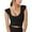 Black, variant on Womens Longline Sports Bra Padded Yoga Workout Top Strappy Crop Tops Fitness Gym Tank Cam Womans Tops Short Sleeve Blouses for Women Summer Shirts for Women 2025