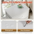 thumbnail image 5 of GALAXHERO 4-Drawer Fabric Dresser for Bedroom, Hallway, Entryway, Closets, Storage Tower Organizer Unit, Sturdy Steel Frame, Wood Top, Easy Pull Handle, White, 5 of 6