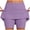 Purple-womens skort, variant on nerohusy Womens Golf Skort 4th of July,Tennis Skirts with Shorts for Women High Waisted Pleated Flowy Golf Skorts 2 in 1 Workout Culottes,Pink,L