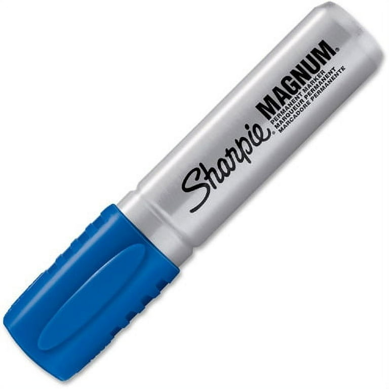 Sharpie Magnum Permanent Marker - Jumbo Marker Point - 15.87 mm Marker Point Size - Chisel Marker Point Style - Red - Silver Plastic Barrel - Felt Tip - 12 / Box Sharpie Magnum Permanent Marker - Jumbo Marker Point - 15.87 mm Marker Point Size - Chisel Marker Point Style - Red - Silver Plastic Barrel - Felt Tip - 12 / Box