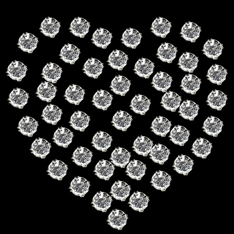 Trimming Shop 4.5mm Sew on Diamante Crystal Clear Glass Rhinestones for DIY  Crafts Projects, Sewing Clothes, Scrapbook Embellishments or Decorations,  100pcs 