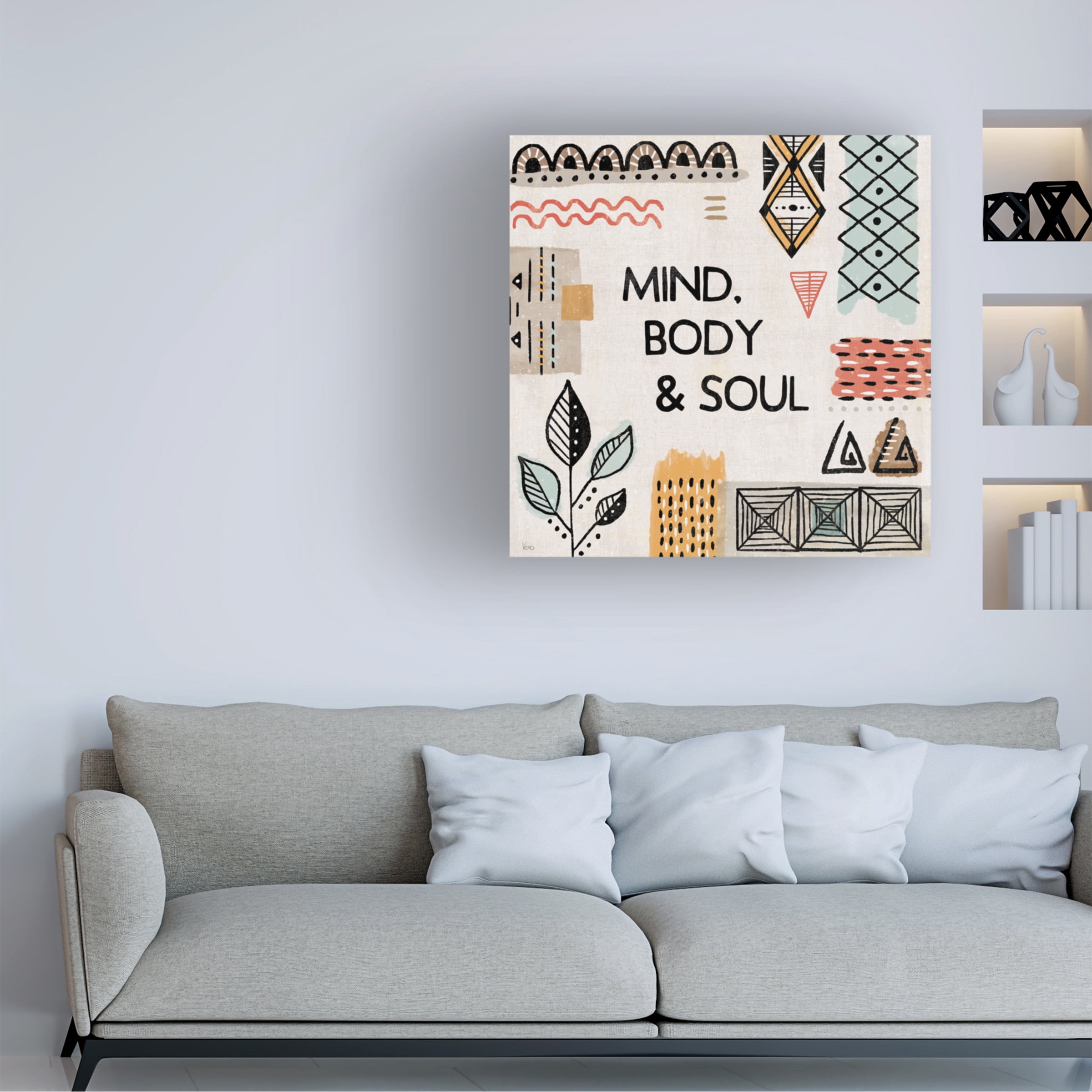 Veronique Charron 'Tribal Tones VI' Canvas Art