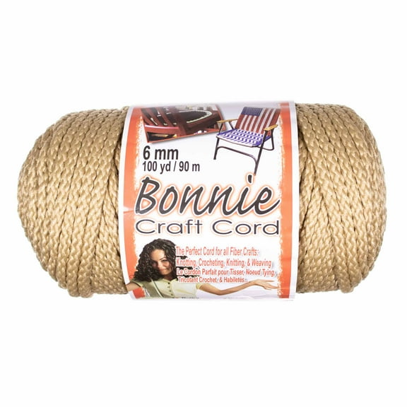Craft County Bonnie Cord - 6mm Diameter - 100 Yards in Length - Available in an Assortment of Colors