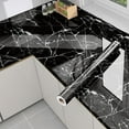 thumbnail image 2 of Marble Wallpaper Granite Diamond black,Self Adhesive Removable Waterproof Countertop Paper for Cabinet Furniture Kitchen (Diamond black,60CM x 500CM), 2 of 7