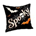 thumbnail image 2 of Halloween Throw Pillow Covers 18x18 Inch, Rustic Linen Decorative Square Pillowcases, Farmhouse Holiday Cushion Covers for Couch Sofa Living Room Bedroom Outdoor Home Decor, 2 of 5
