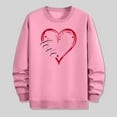 thumbnail image 5 of Stamzod Valentines Sweatshirts for Men Long Sleeve Lover Heart Casual Tops Loose Crew Neck Sweatshirt for Mens Pink E M, 5 of 6
