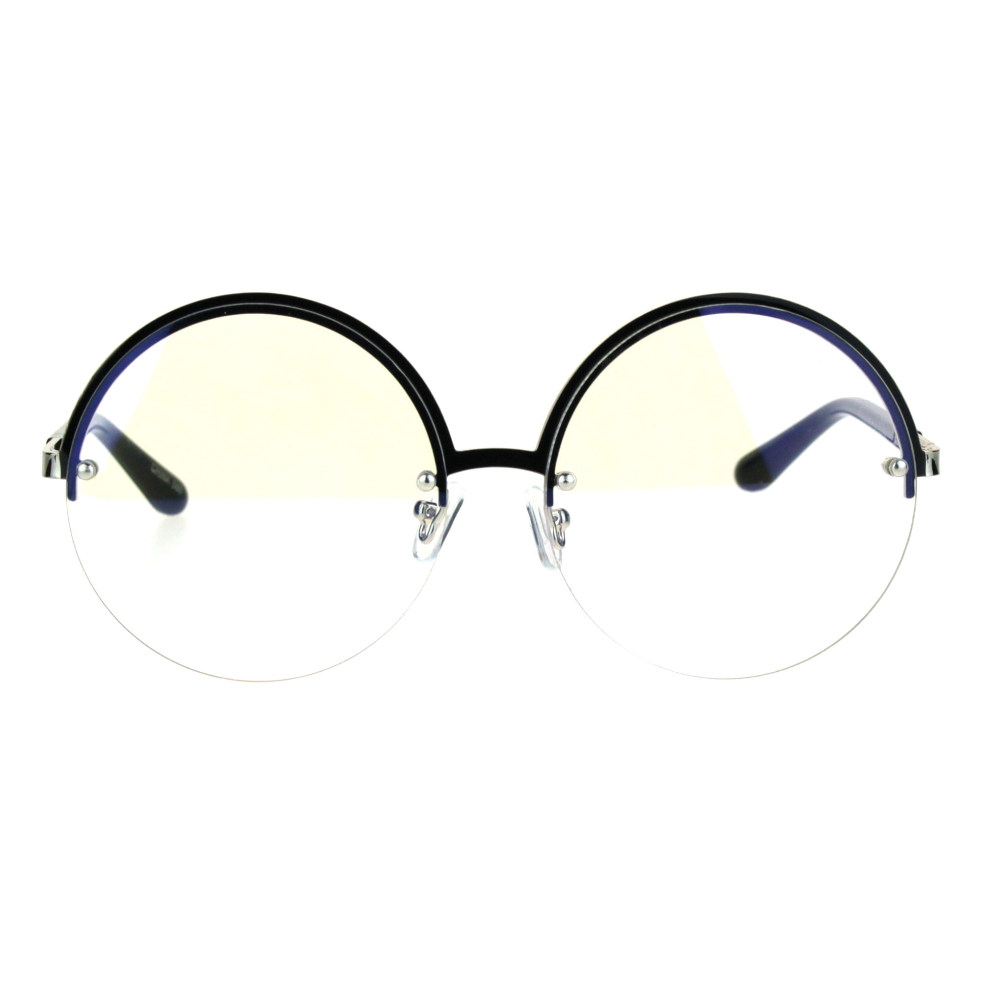 clear lens circle glasses