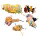 thumbnail image 4 of Juguetes de esponja vegetal para pájaros, juguetes para masticar periquitos para loros pequeños y medianos, Agapornis, cacatúa, Conure, gris africano, 5 uds., 4 of 8