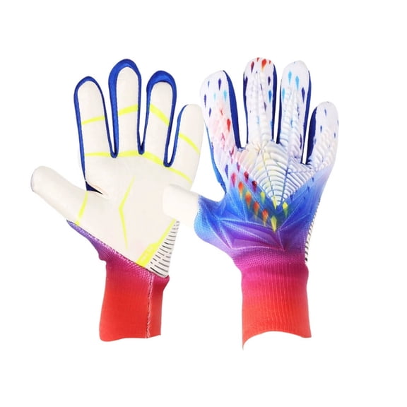 BESTSKY Youth Goalkeeper Gloves with Thick Latex, Breathable Sweat-Wicking Soccer Keeper Gloves, Textured Grip for Enhanced Ball Control and Wrist Support, Size 5