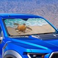 thumbnail image 2 of KUIFORTI Leopard Print Windshield Sunshade Block Heat and Sun UV Rays, Reusable Front Windshield Sun Shade Large Sun Visor for Car- Keeps Your Vehicle Cool - Easy to Storage, 2 of 6