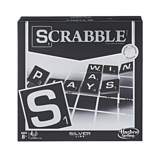 Large Print Scrabble Tile Overlays - Black on White