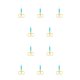 thumbnail image 1 of Pinza para cutículas Seitruly tijeras de acero inoxidable recortadora de cejas resistente al desgaste práctico accesorio Aerosol Oro Azul 10Conjunto, 1 of 6