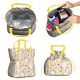 thumbnail image 2 of Pioneer Flower Floral Print Pattern Drawstring Lunch Bag Women - Drawstring Lunch Bag Insulated for Work Office - Stain-Resistant Large Lunchbags for Women with Multi-Pockets, 2 of 6