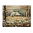 thumbnail image 3 of Designart "Dogwood Beauty at the Farm in White and Grey II" Landscapes Print on Natural Pine Wood, 3 of 5