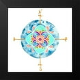 thumbnail image 2 of Ewer, Rebekah 12x12 Black Modern Framed Museum Art Print Titled - Blue Mandala II, 2 of 5