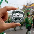 thumbnail image 5 of Four Leaf Clover Good Luck Coin - Wealth Success Health Peace Gift for Family Friends - Relief Design Wallet Ornament, 5 of 6