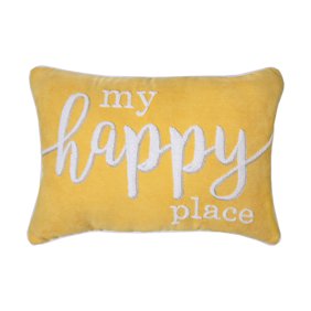 Winhome Leaveland Trendy Daisy With Gray And Yellow Throw Pillow